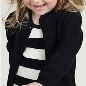 Kids black button sweater